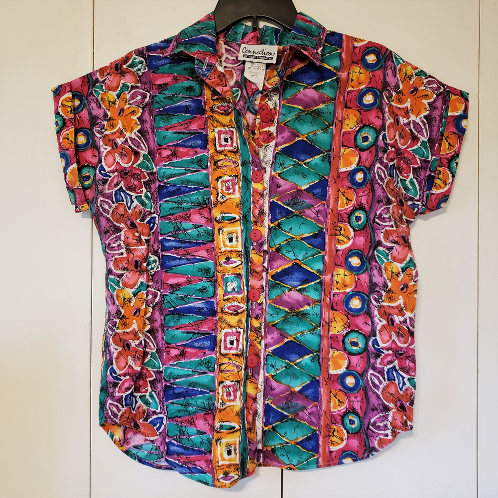 Connections Related Separates Tropical Shirt
